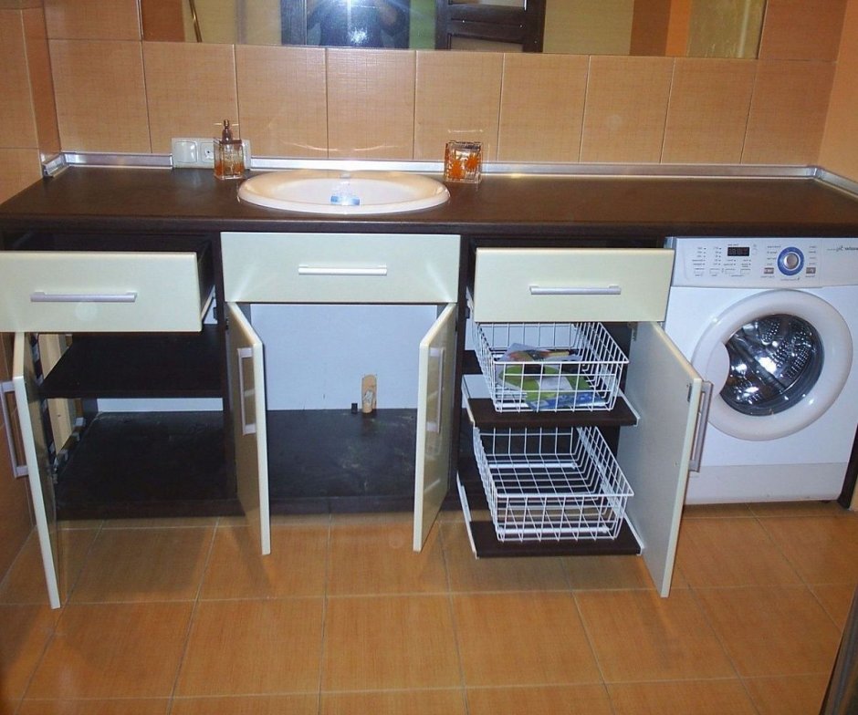 Кухонный шкаф под стиральную машину