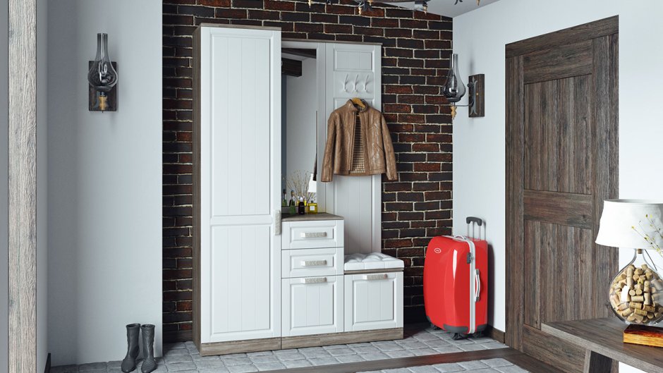 Домани прихожая Ливорно орех Донской