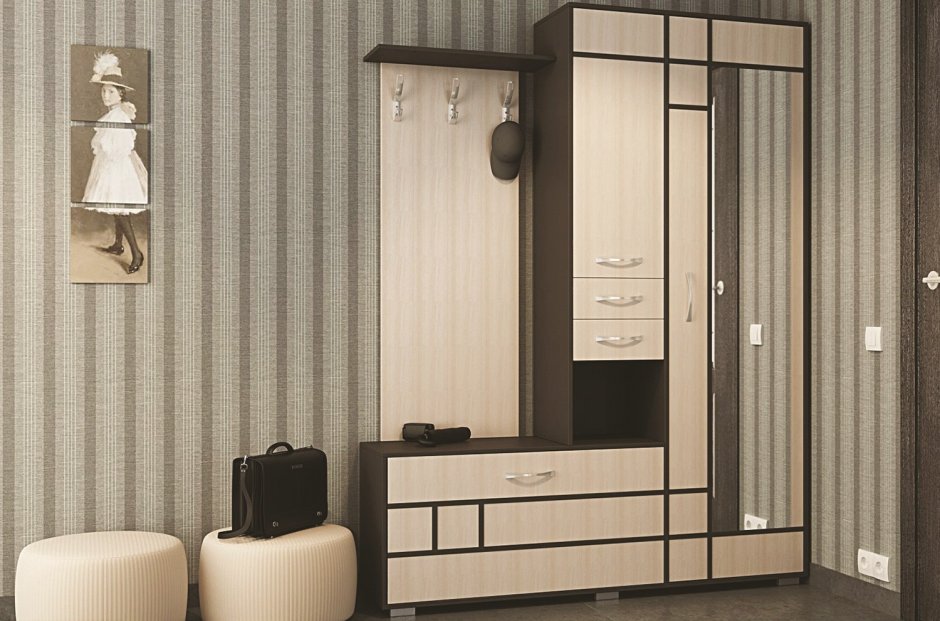 Комплект для прихожей Ивару Ольга-лофт