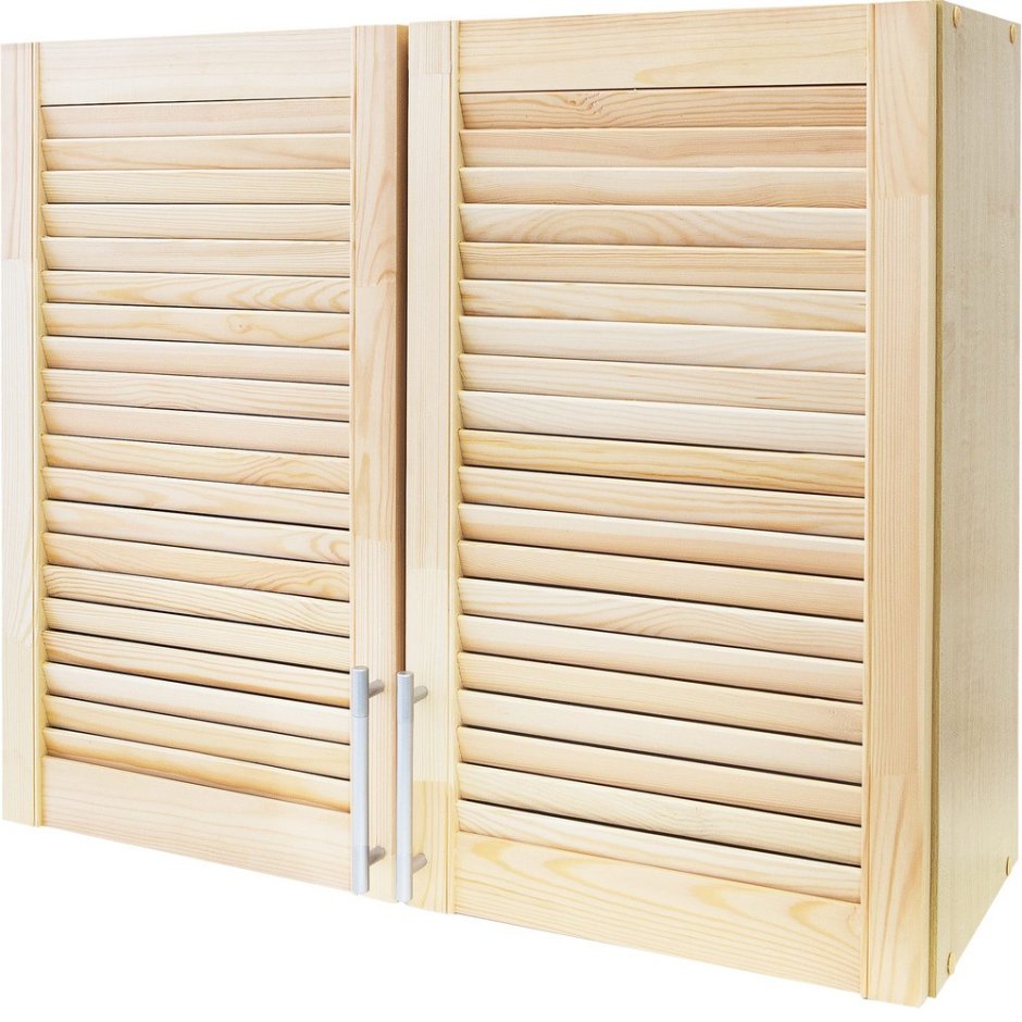 Шкаф навесной сосна массив 80x68x29