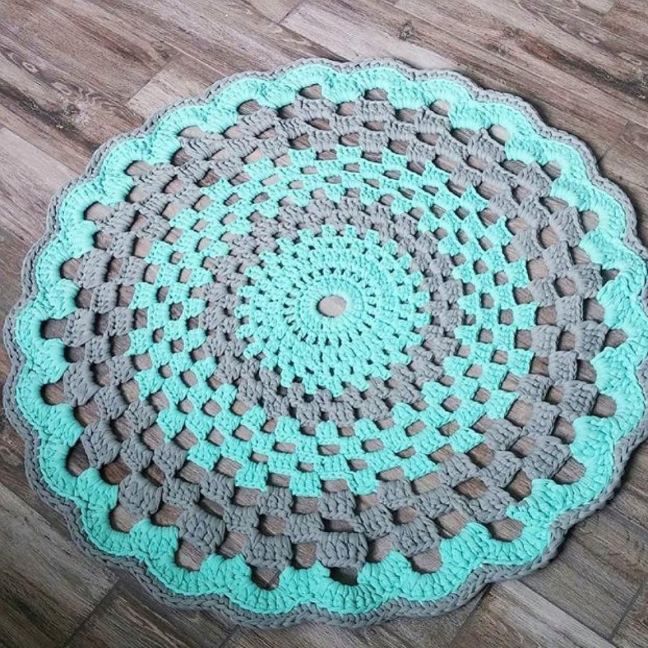 Японские коврики крючком мастер класс