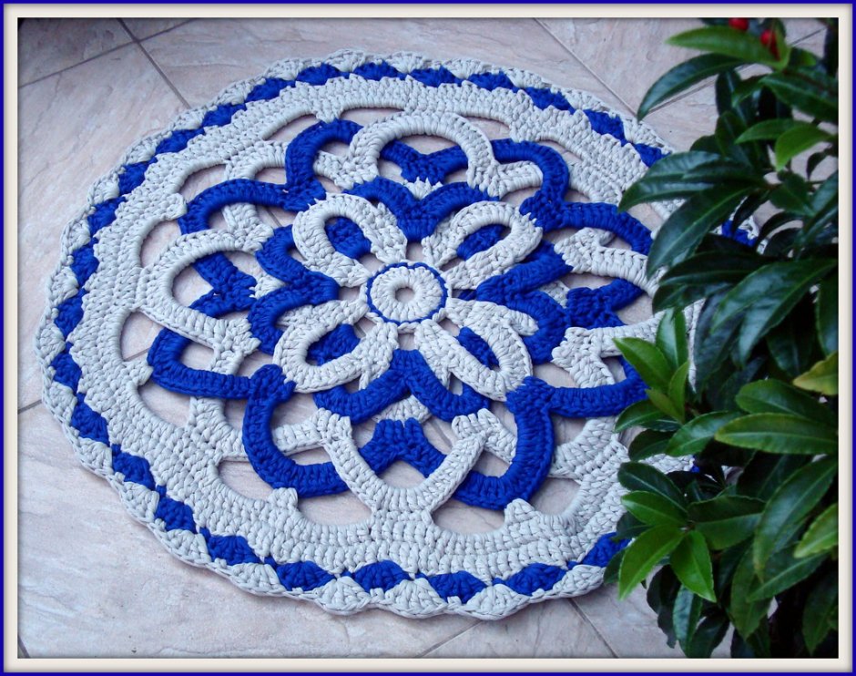 Японские коврики крючком
