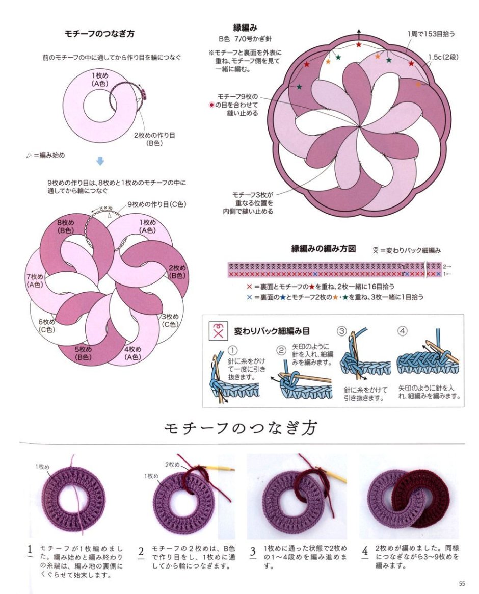 Японские коврики схемы