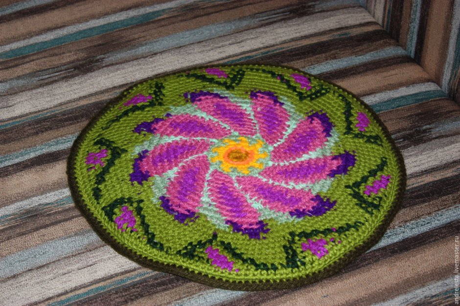 Вязаные сидушки