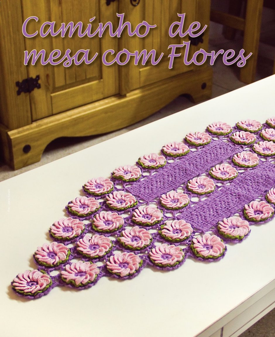 Салфетки коврики цветочные крючком