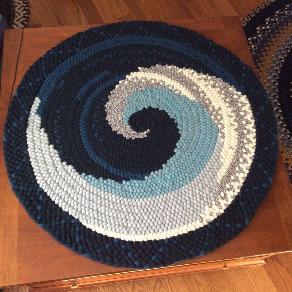 Придверные коврики вязаные