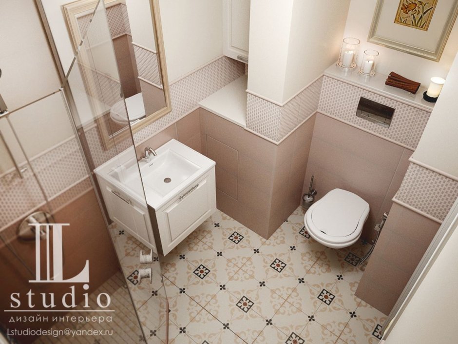 Туалет с душевой