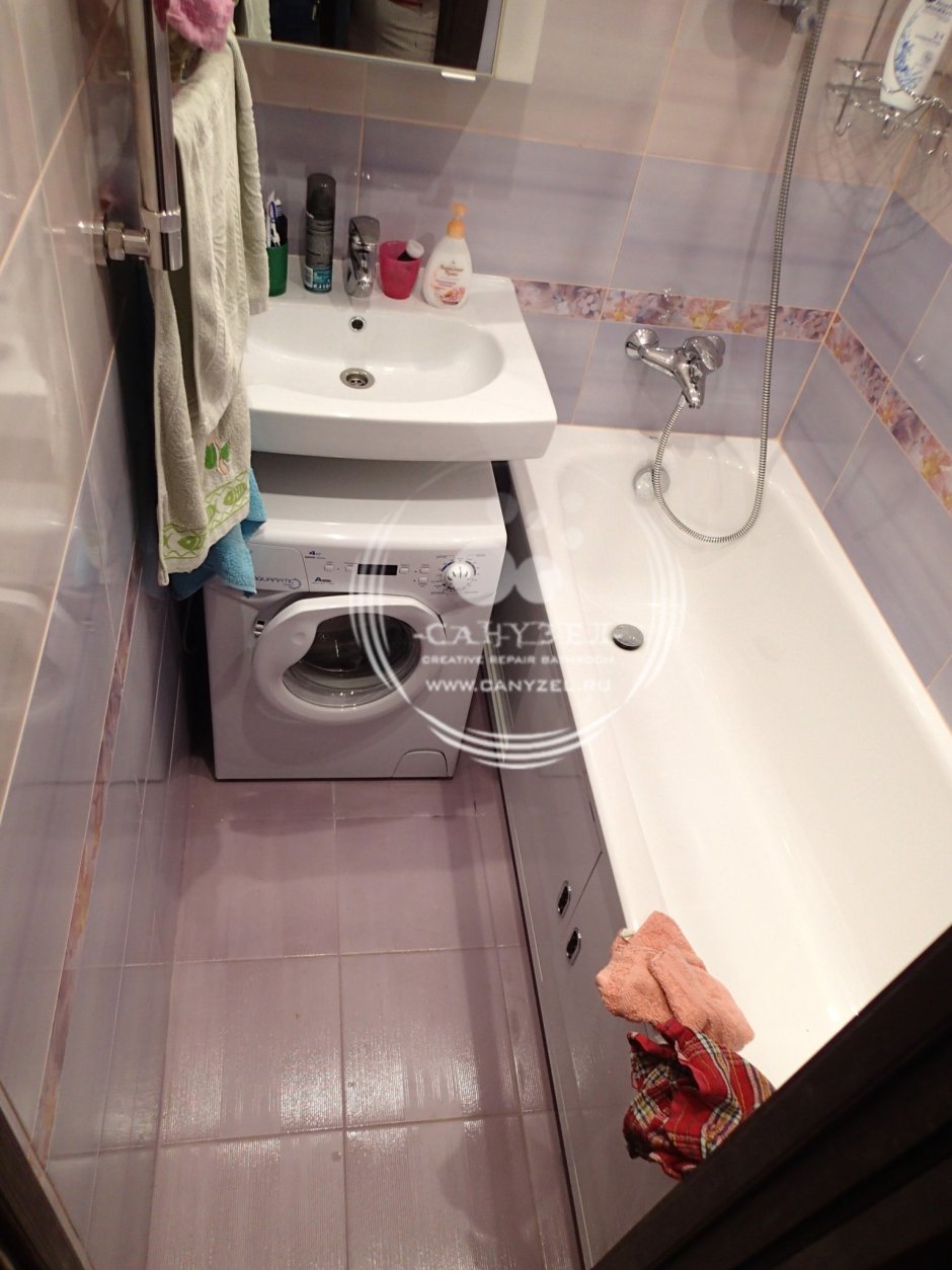 Ванная комната в доме корабль