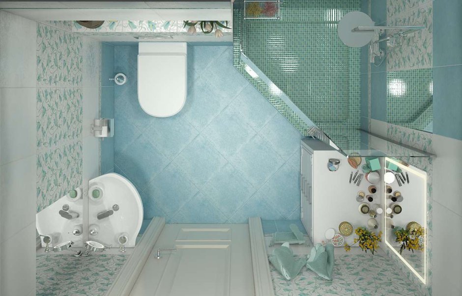 Соединить туалет с ванной