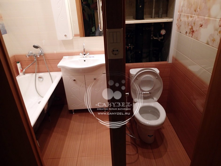 Объединение туалета и ванной комнаты в чешке