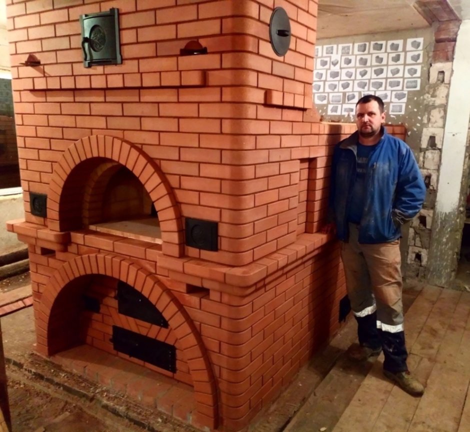 Русская печь в деревне