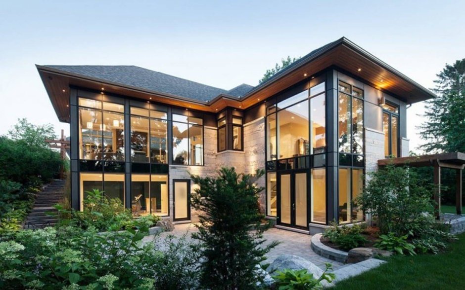Модерн Гласс остекление коттеджей