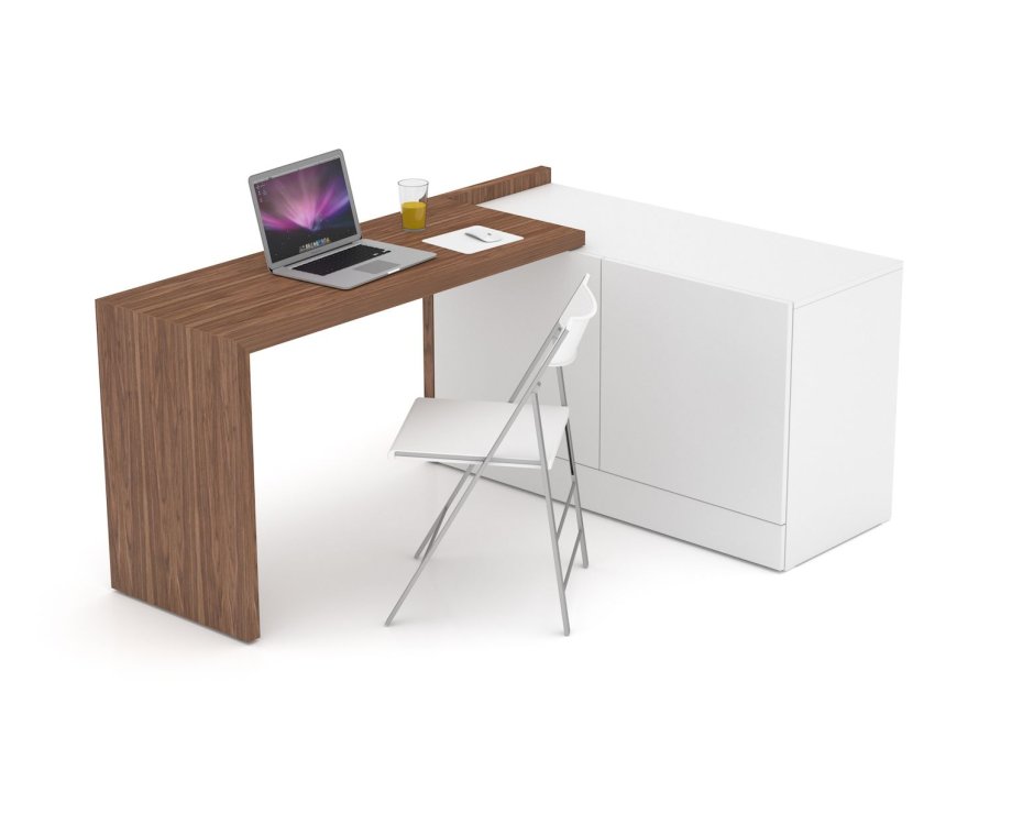 Стол трансформер с поворотной столешницей Рубикон