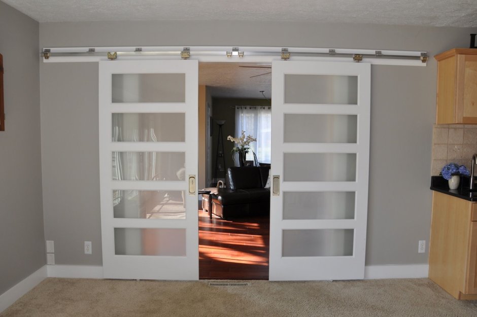 Двойные раздвижные двери