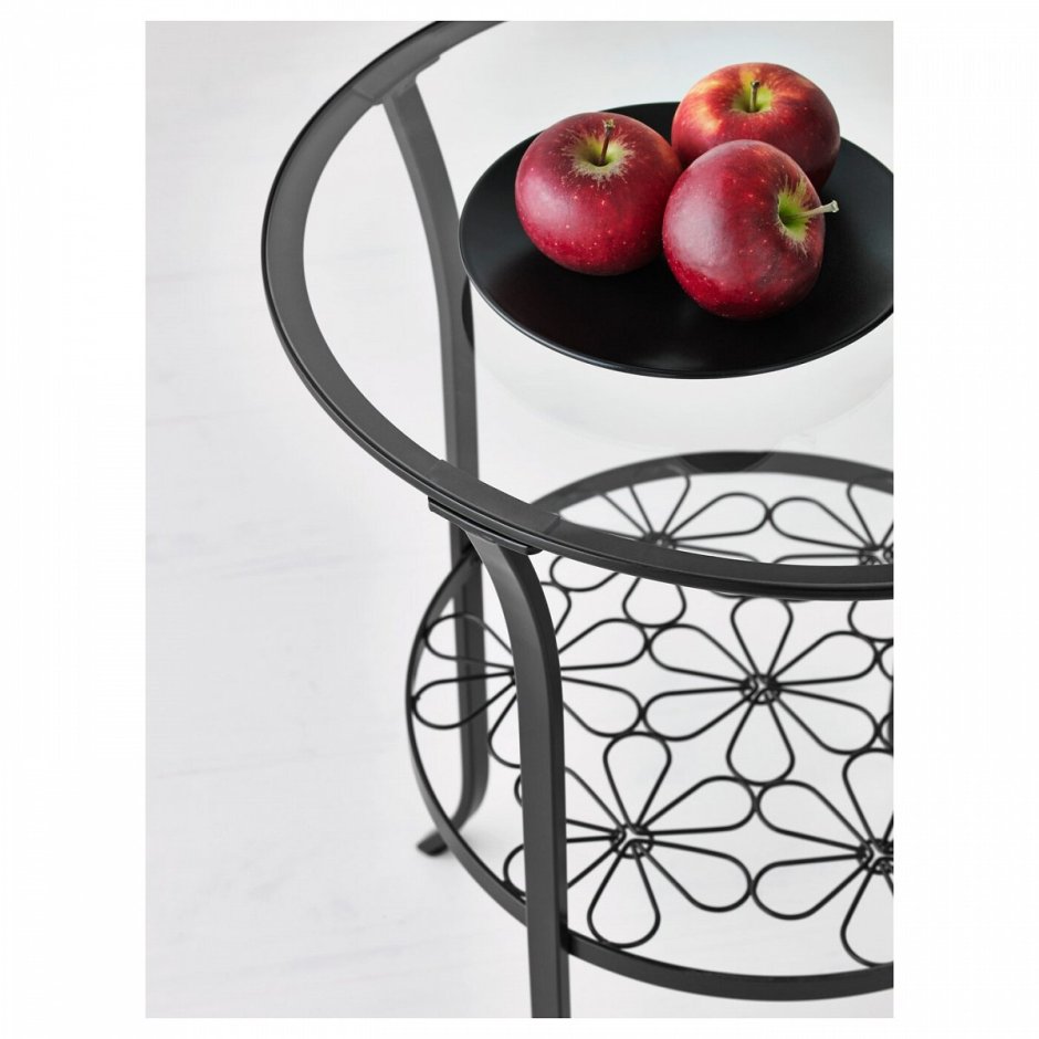 Deco sq Black/a560 Glass Top/Chrome Legs (50х48х50) стол журнальный