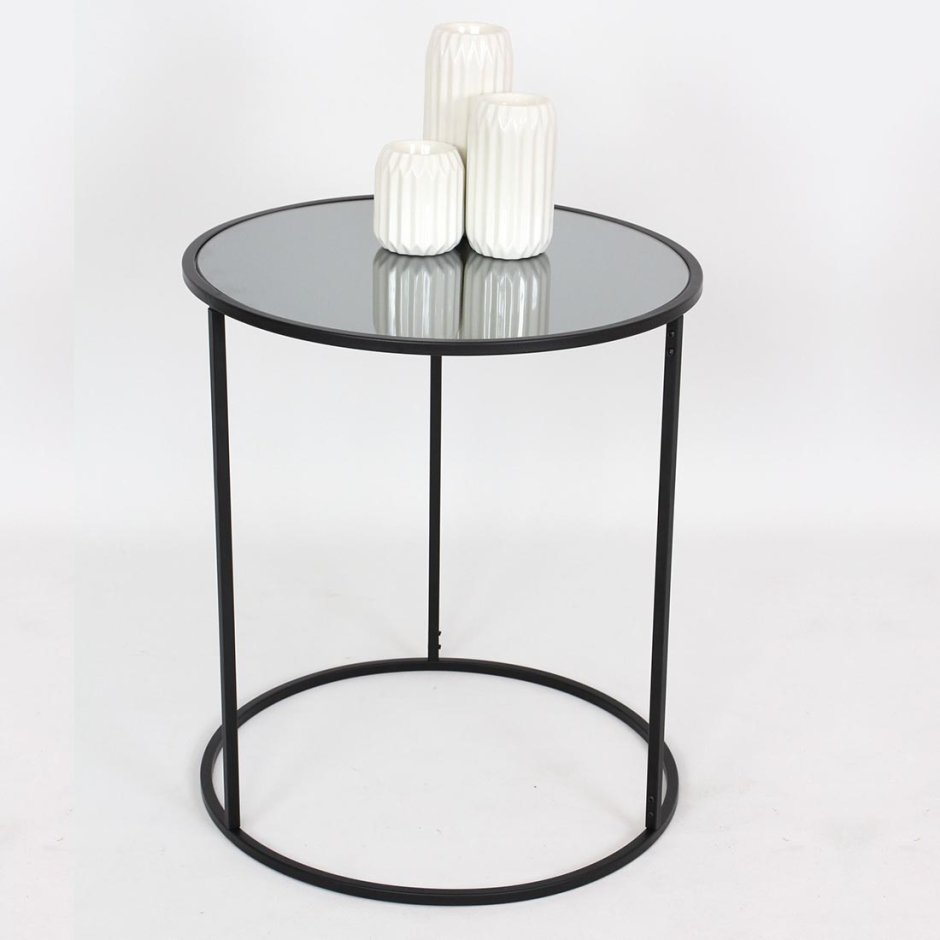 Стеклянный круглый стол икеа Сальми