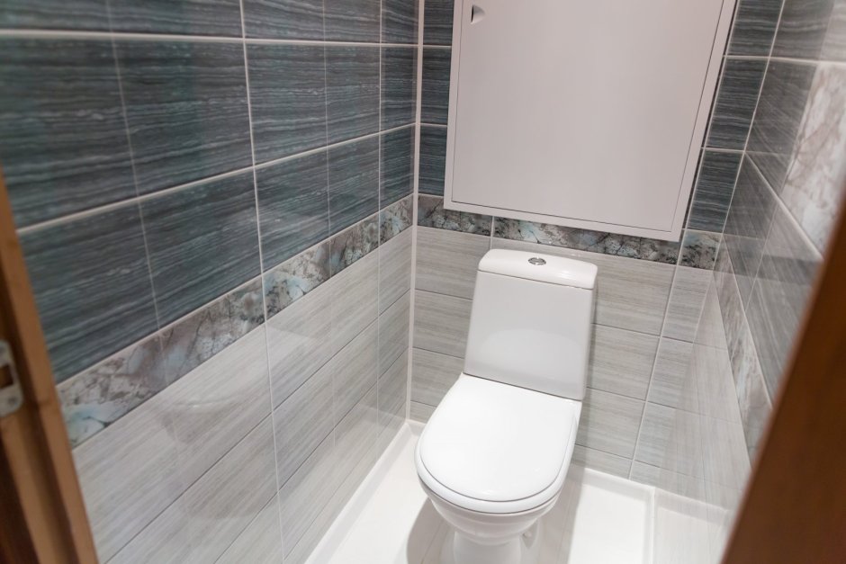 Отделка туалета пластиковыми панелями