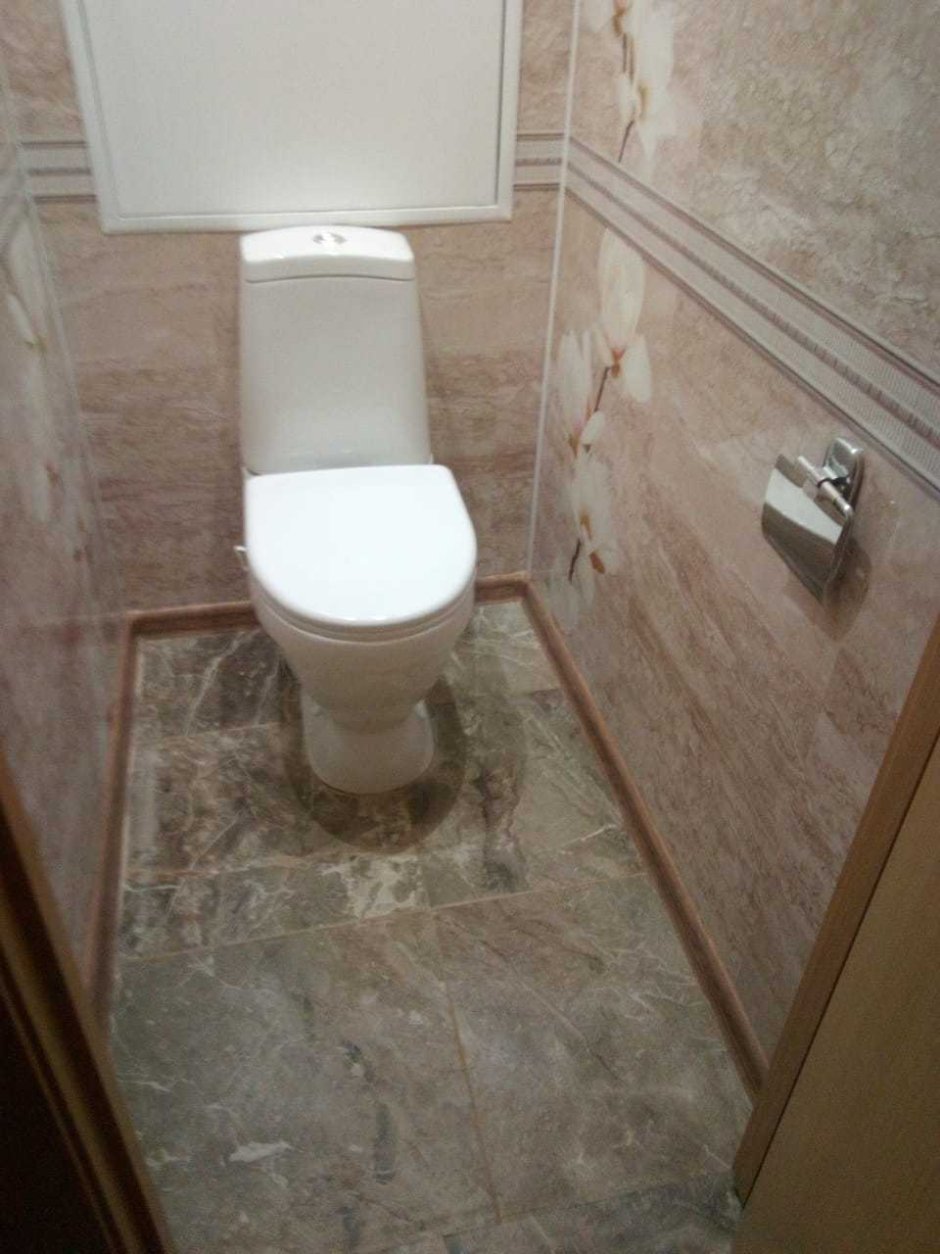 Туалет под ключ ПВХ панелями