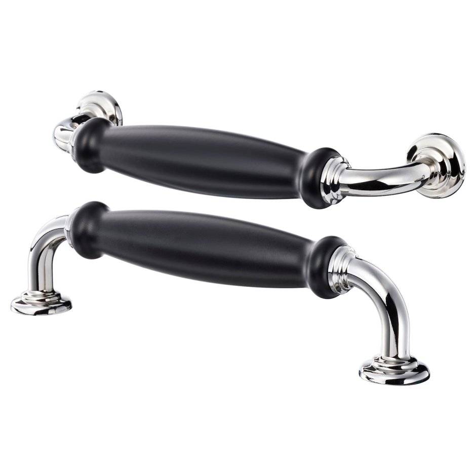 Skärhamn СКЭРХАМН ручка, черный/хромированный 148 мм