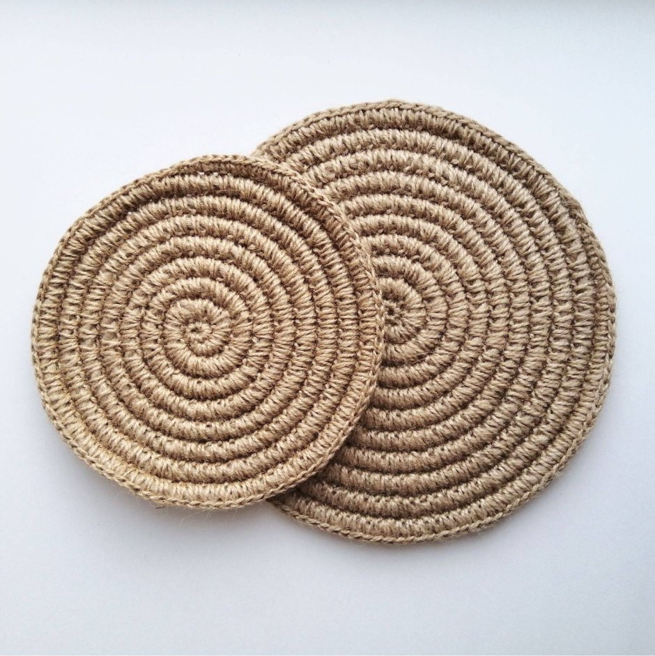 Подставка под горячее из джута
