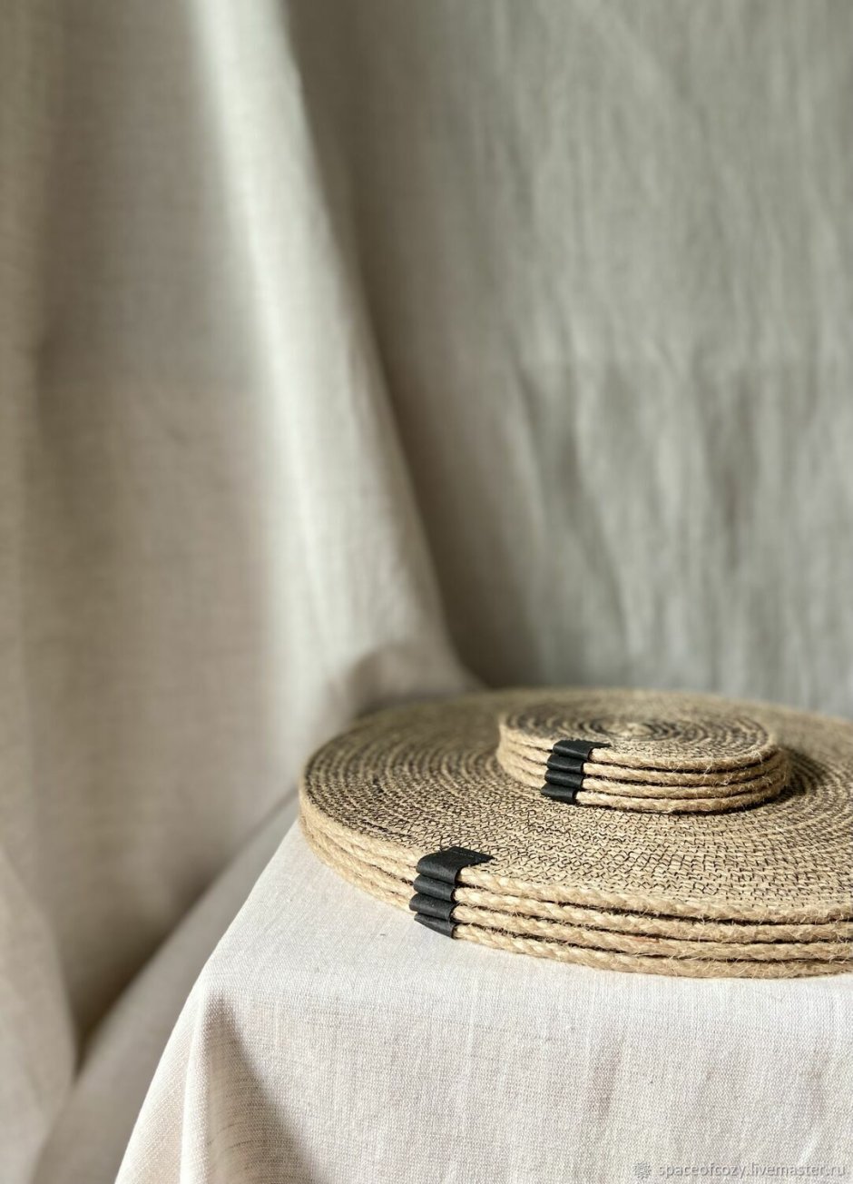 Сервировочные салфетки из джута