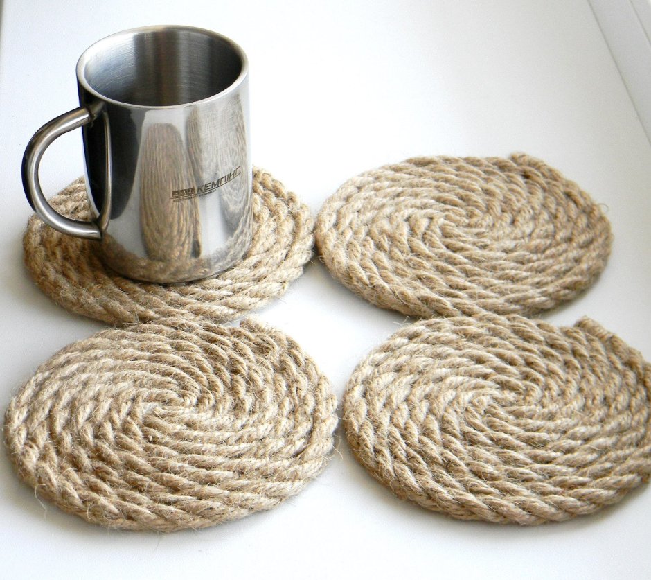 Подставка из джута для горячего