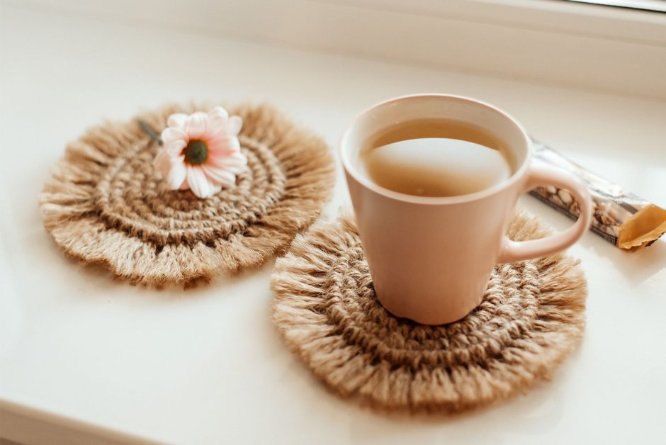 Подставка под горячее джут