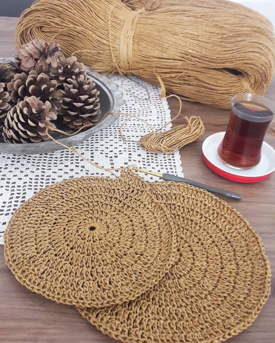 Салфетка из бечевки