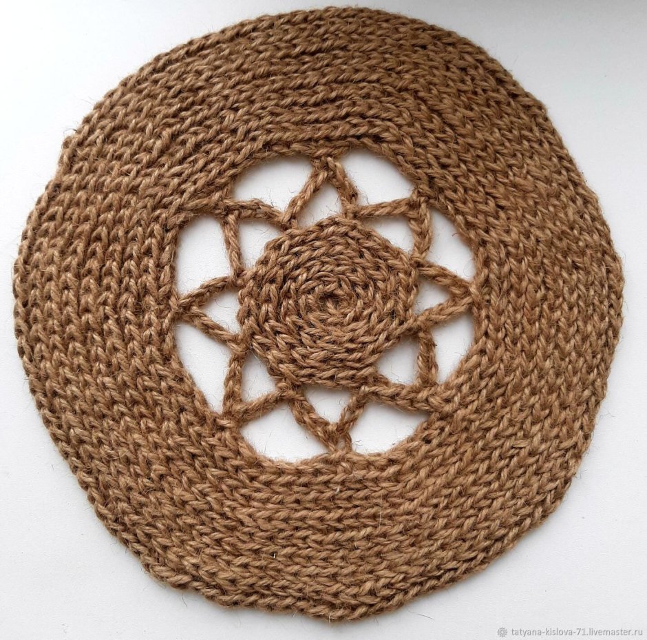 Тарелка из джута