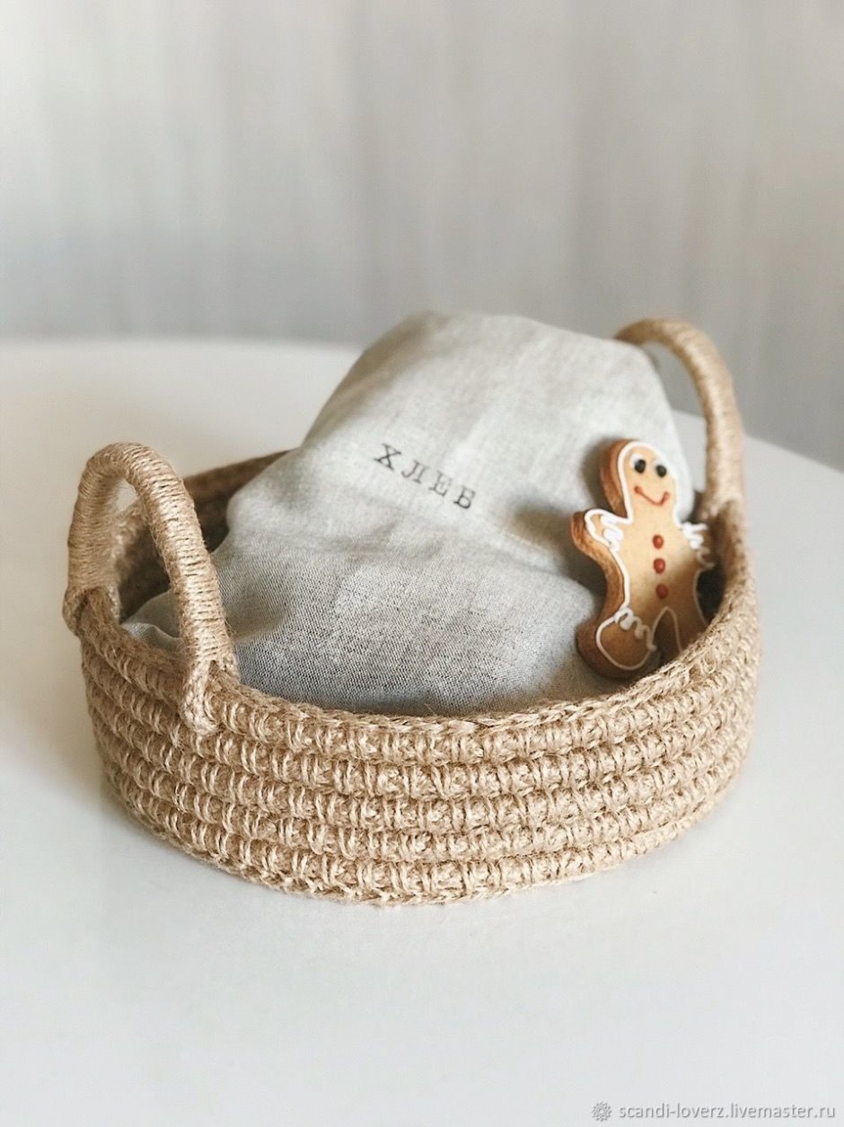 Снежинки из джута