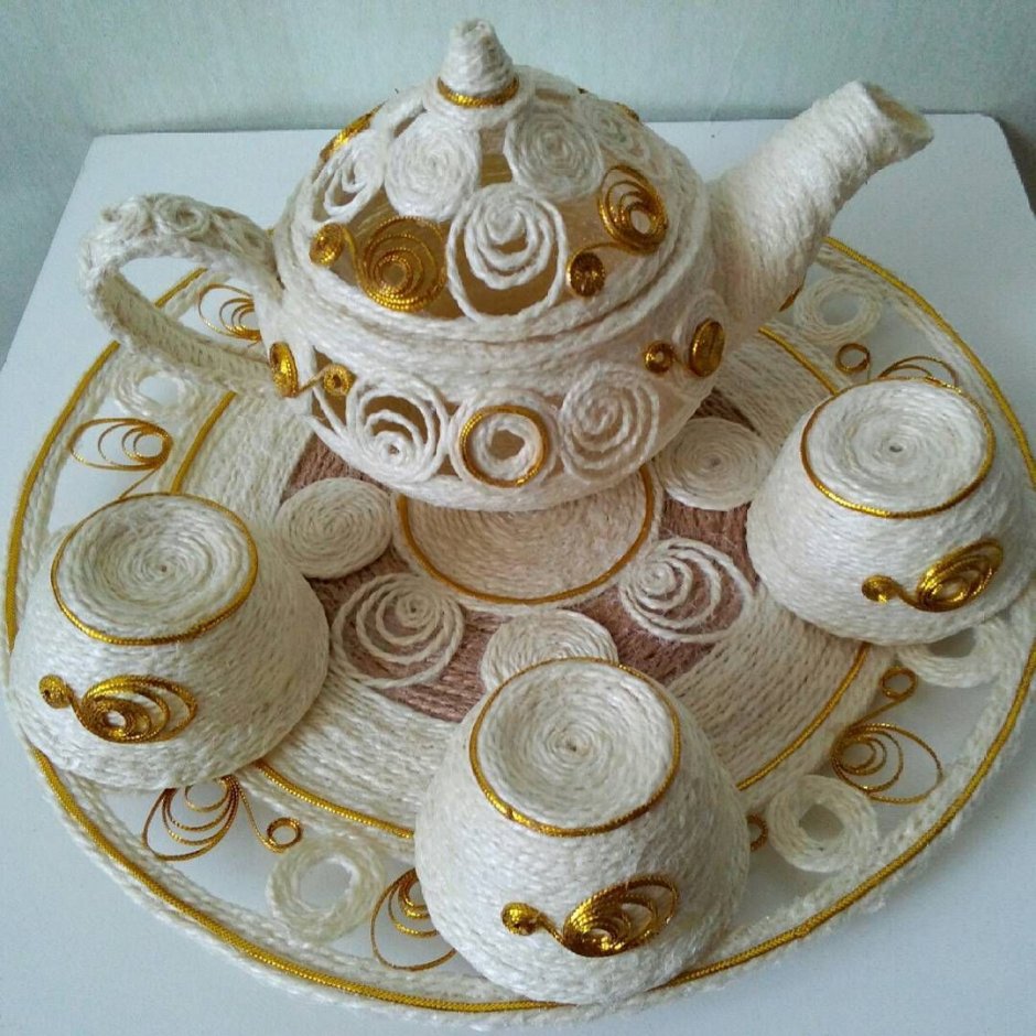 Хлебница из джута