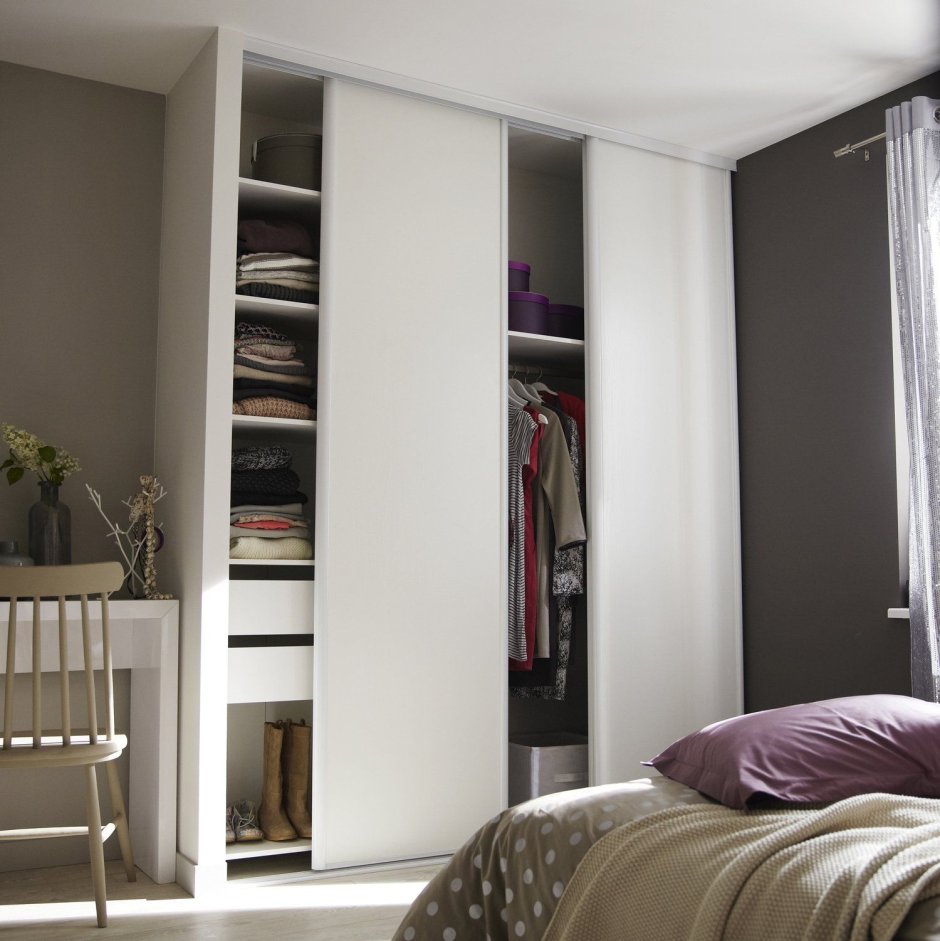 Раздвижные двери для гардеробной Леруа