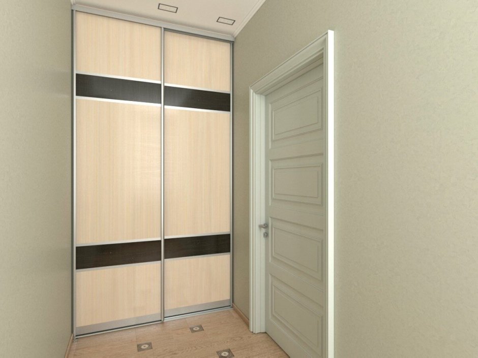 Узкие встроенные шкафы