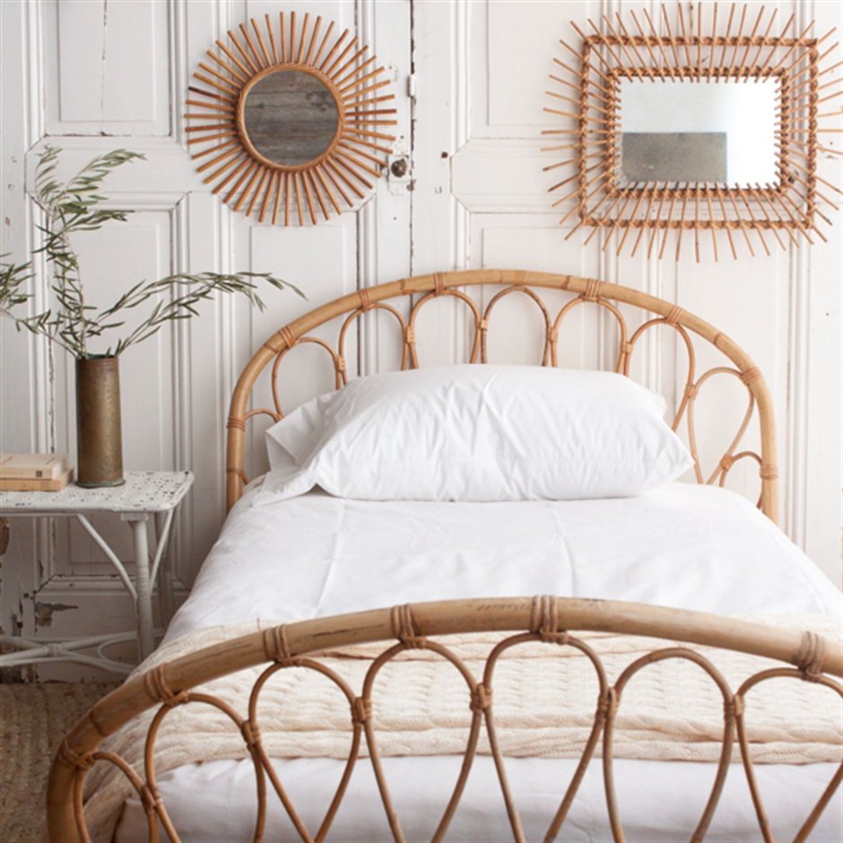 Кровать ротанговое изголовье Siena Bad