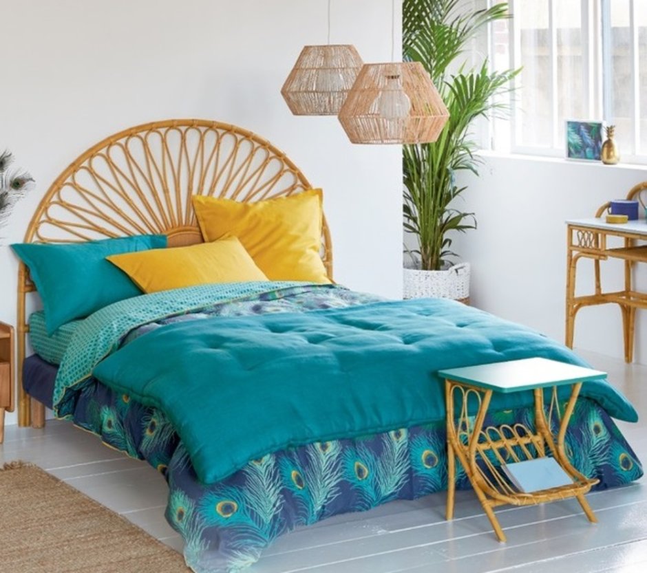 Кровать икеа ротанг