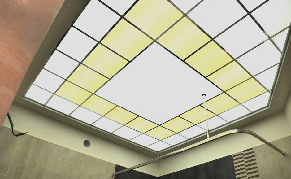 Потолок Армстронг стеклянный