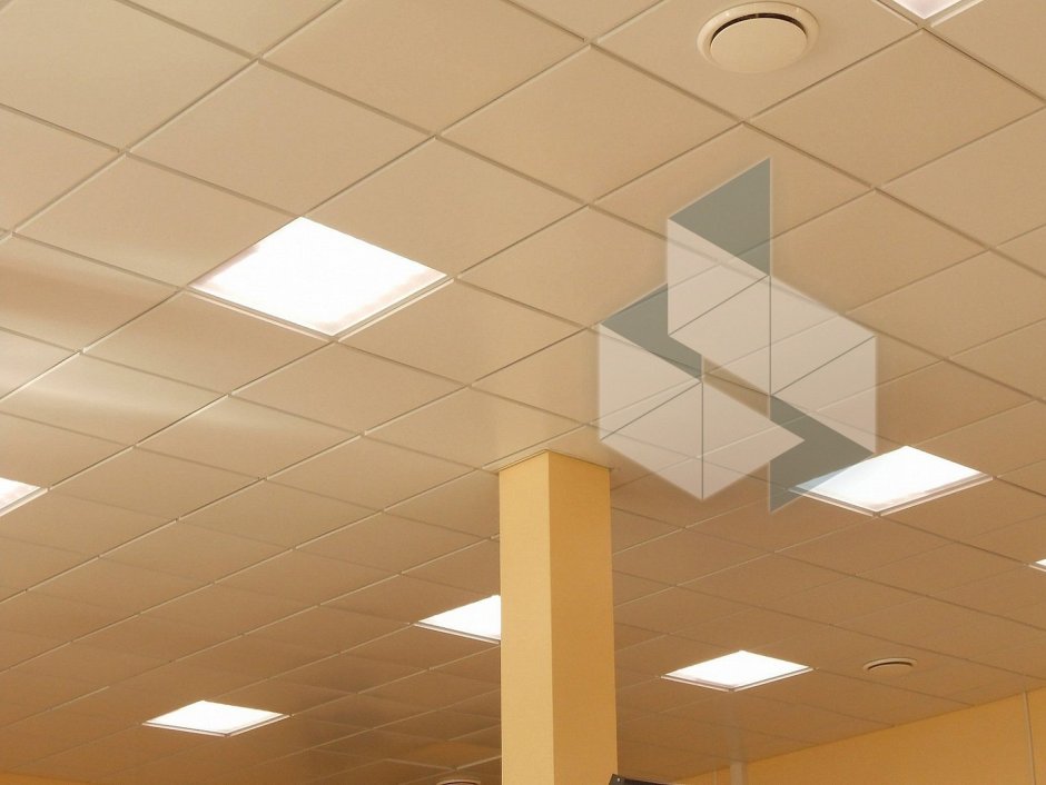 Потолок Армстронг бежевый