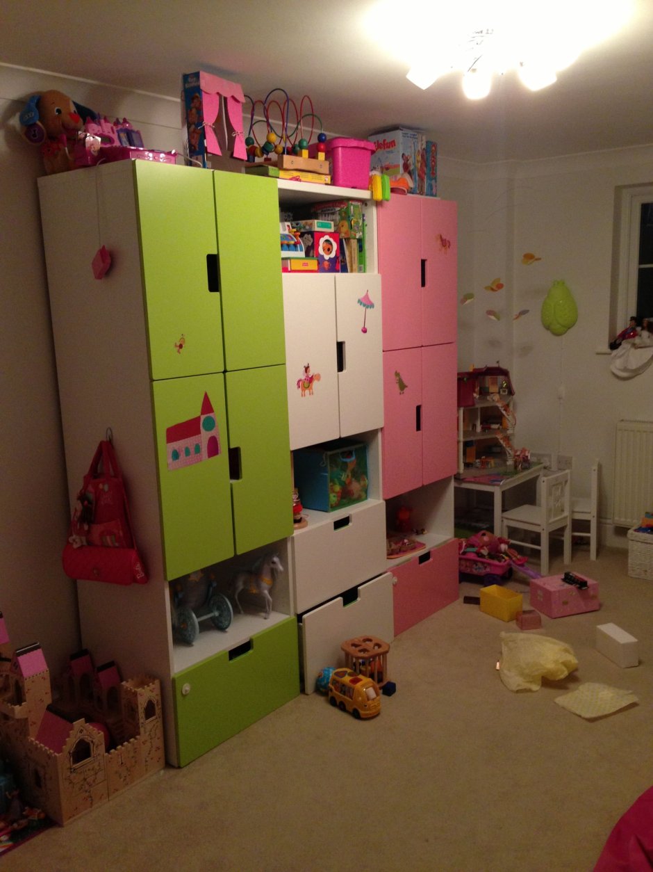 Детская мебель икеа СТУВА голубая