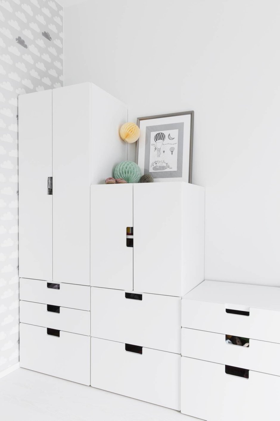 Детский шкаф икеа СТУВА красный