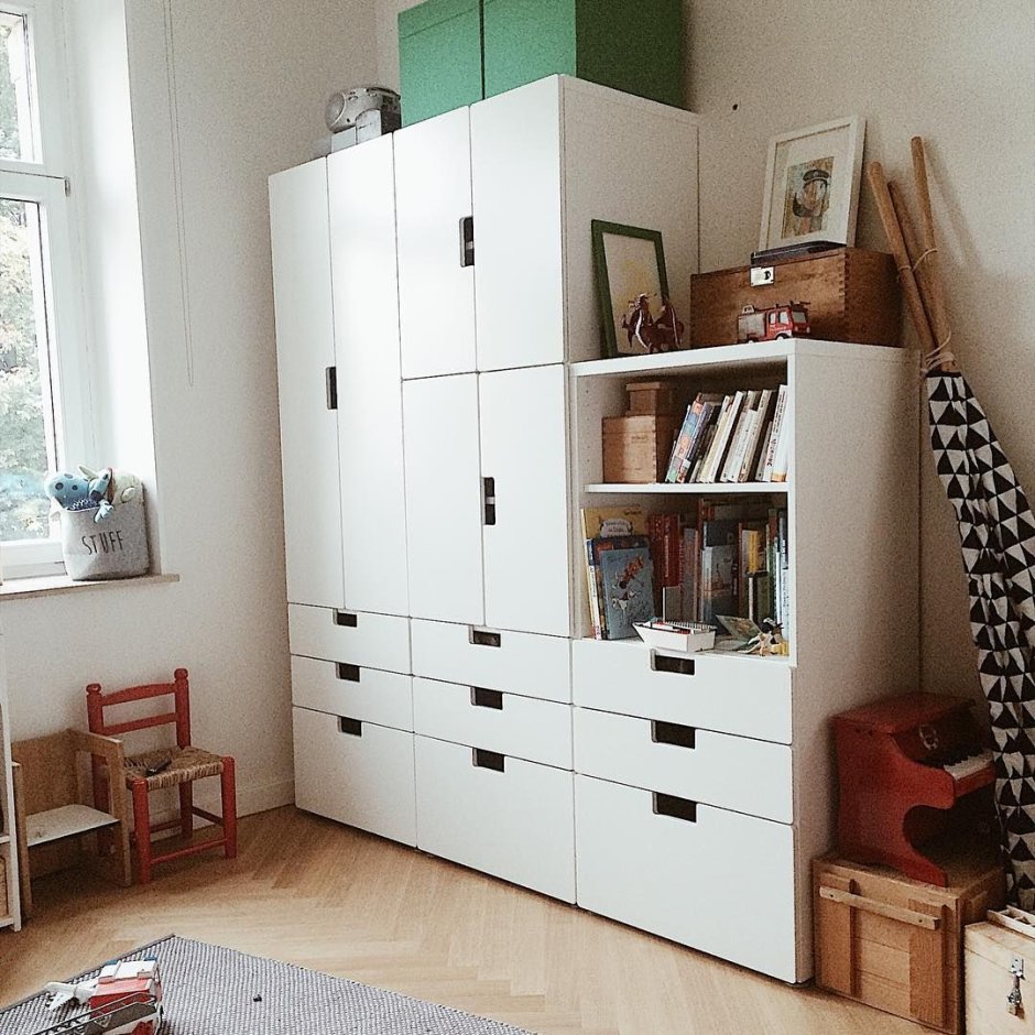 СТУВА икеа шкаф детский белый