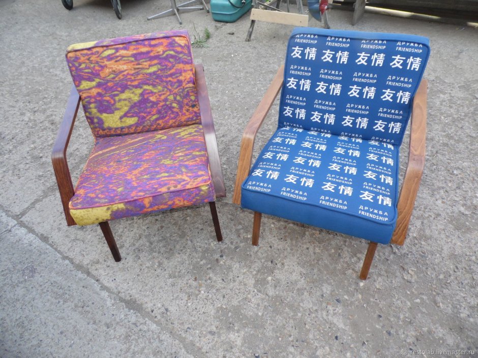 Переделанные старые кресла
