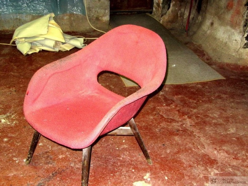 Советское кожаное кресло