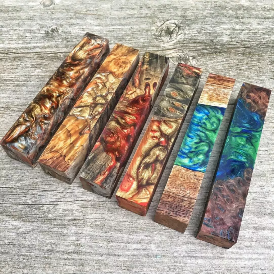 Изделия из стабилизированного дерева