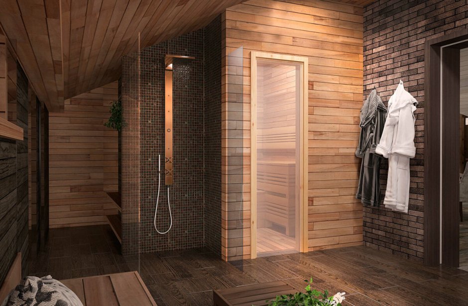 Душевая в бане