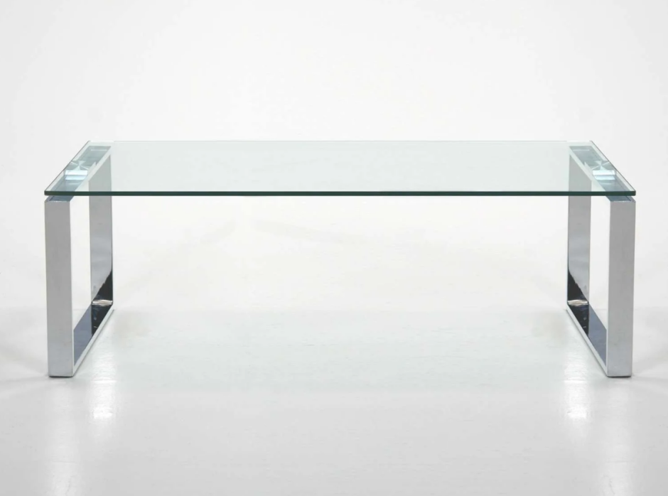 Хромированный дизайнерский журнальный столик