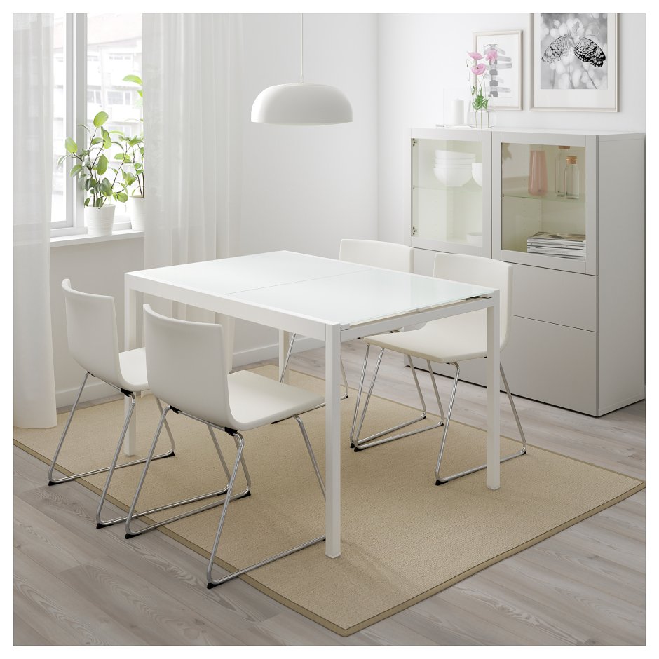 Стеклянный стол икеа ГЛИВАРП