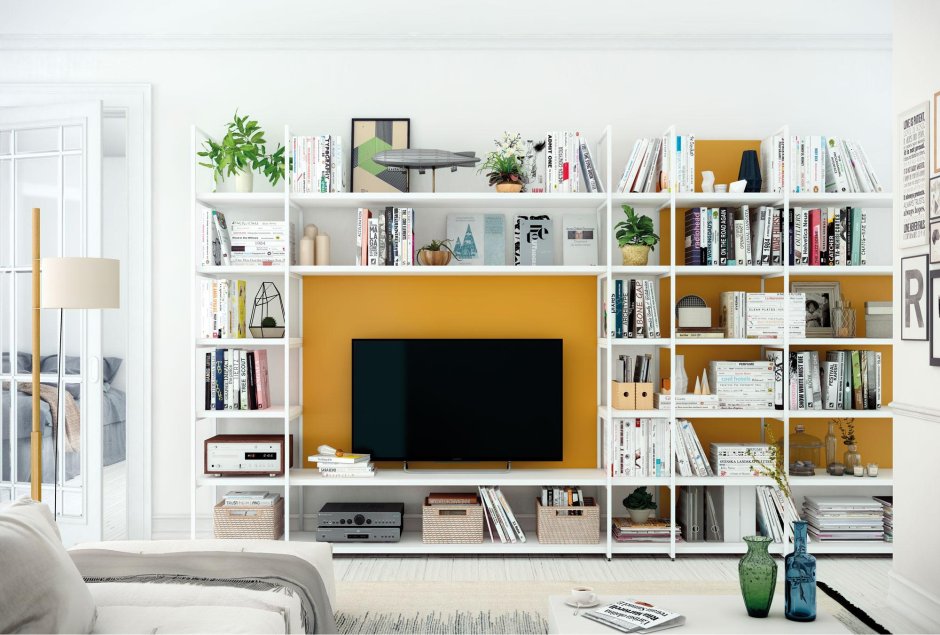 Стеллаж с тв зоной