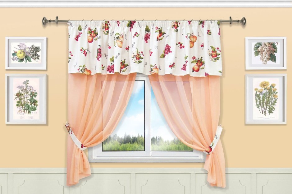 Комплект штор для кухни №12401 (s-105606)