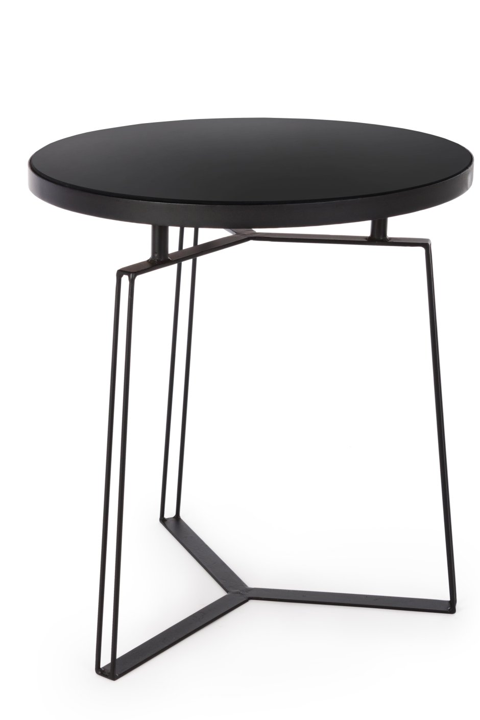 Приставной столик черный