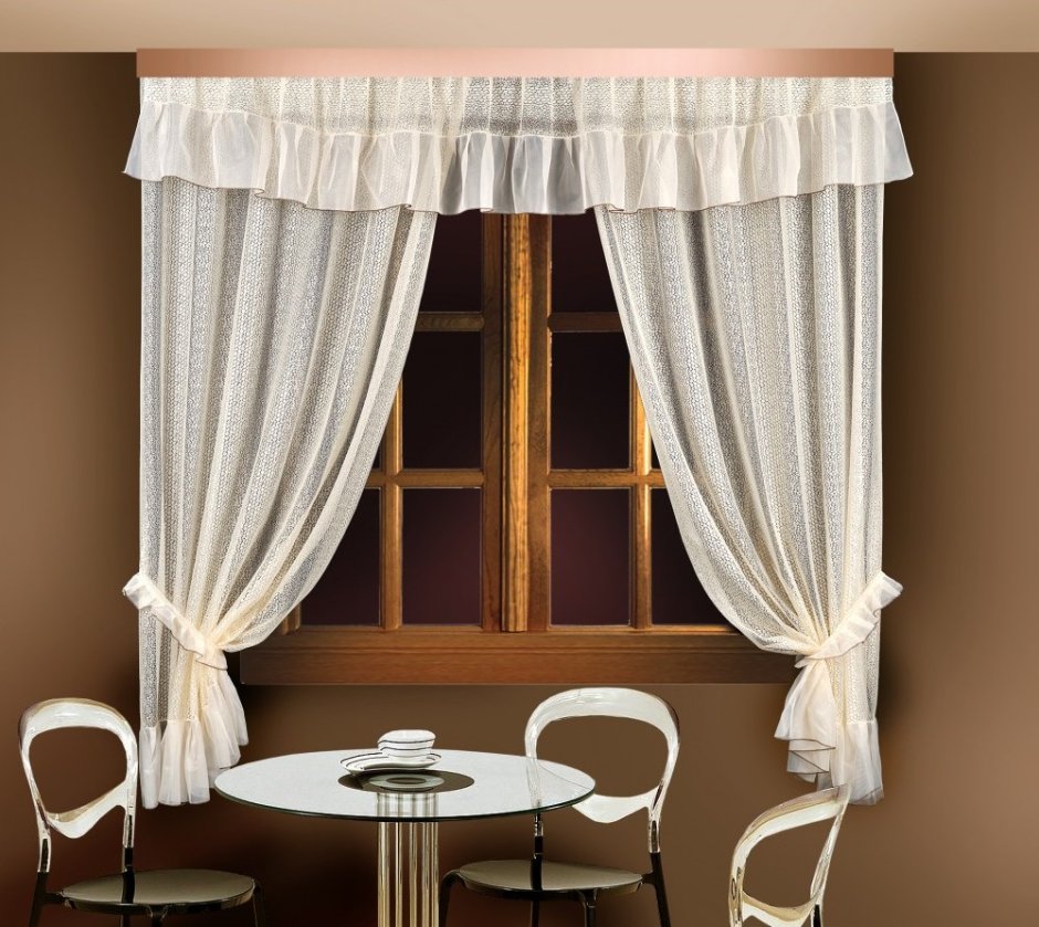 Комплект штор Zlata Korunka 777106 коричневый